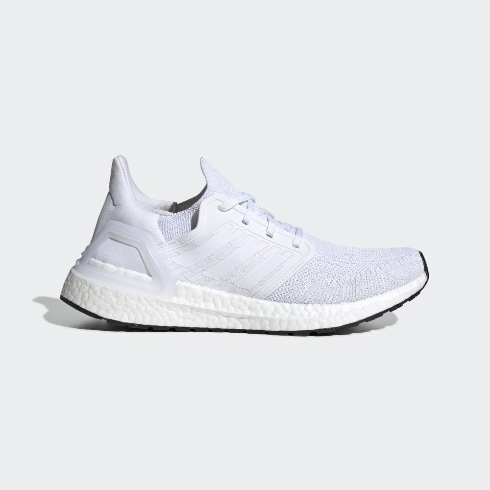 Adidas Women's Ultraboost 20 Running Shoes White/Black Ireland EG0713